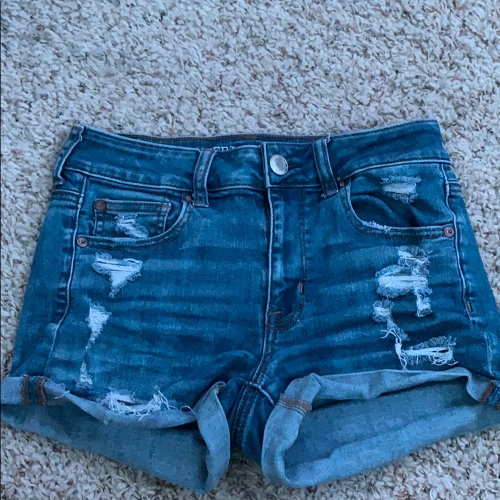 Medium Wash American Eagle Shorts